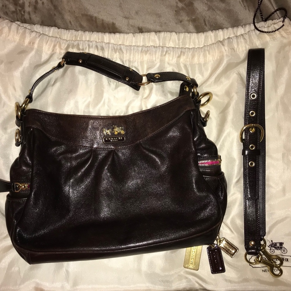 Coach Leath Madison Shoulder Bag 13250P (Espresso)